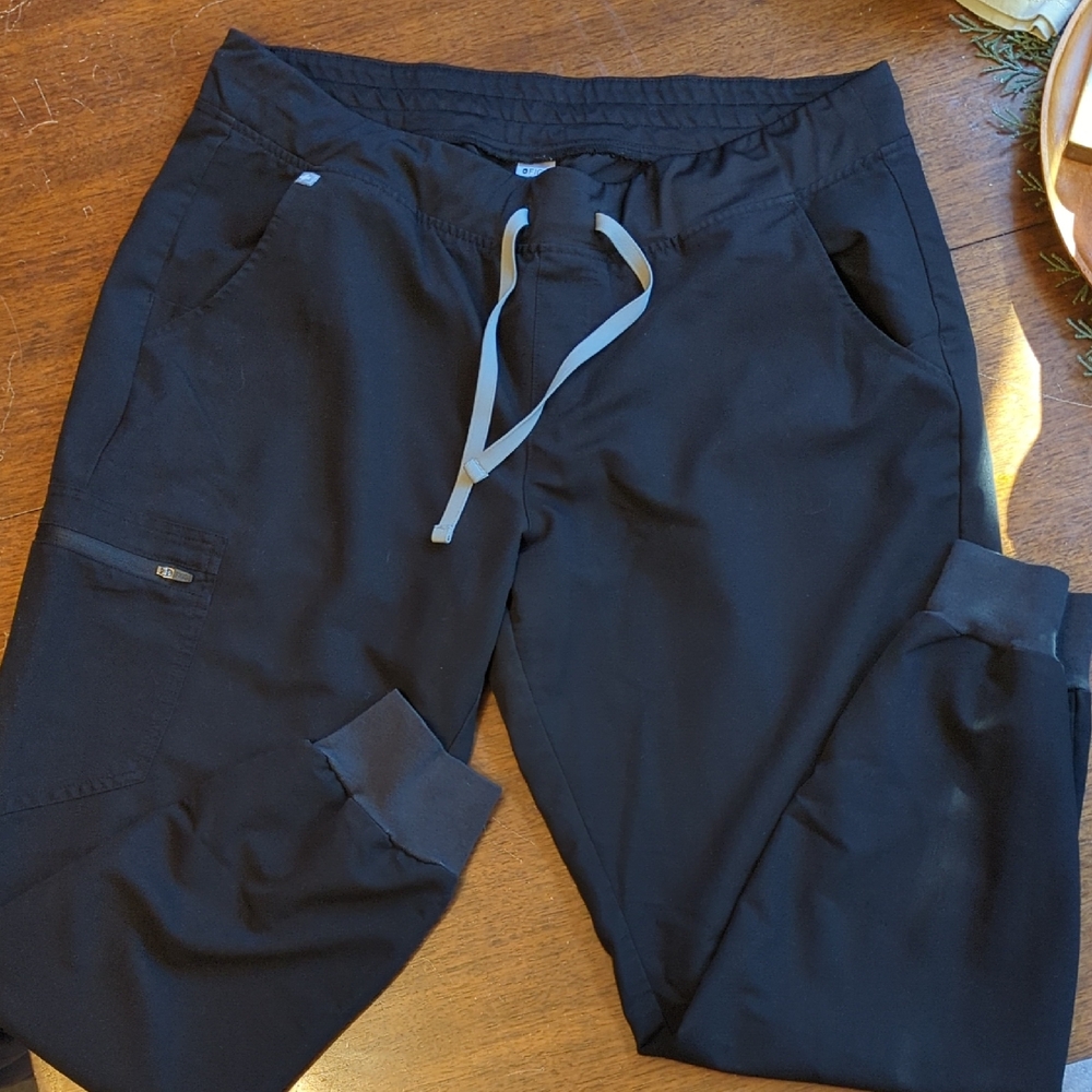 Figs Black Jogger scrub Pants